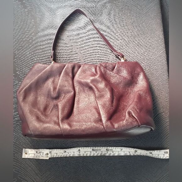 Nwot Zara Genuine Leather Burgundy Mini Bag - Picture 5 of 16